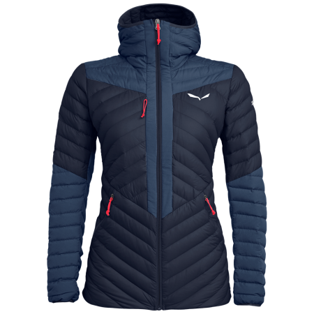 Chaqueta de mujer Salewa Ortles Light2 Rds Dwn W Hd Jkt azul oscuro NavyBlazer