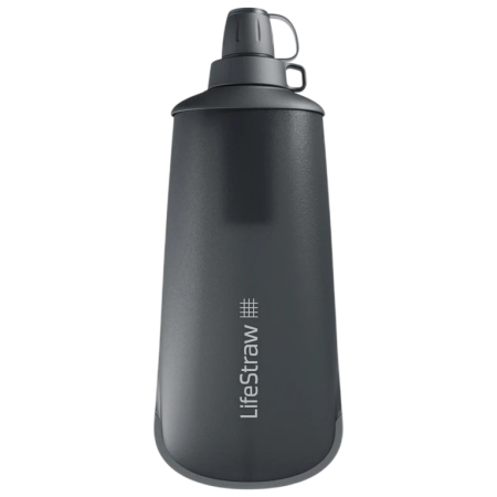 Botella con filtro LifeStraw Peak Squeeze Bottle 1L negro Dark Grey