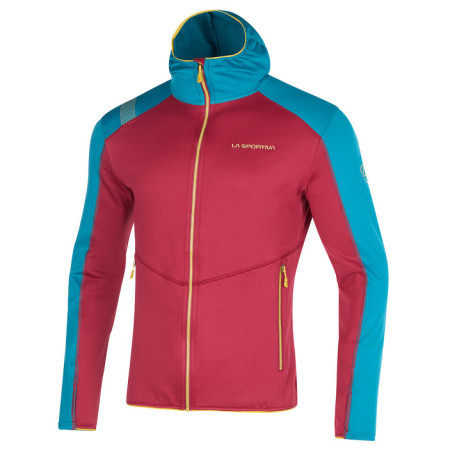 Sudadera de hombre La Sportiva Upendo Hoody M (2023) azul/rojo Sangria/Crystal