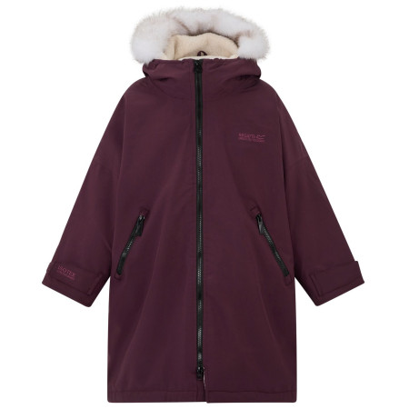 Abrigo impermeable para niños Regatta Junior Waterproof Changing Robe Pro Fig violeta Fig