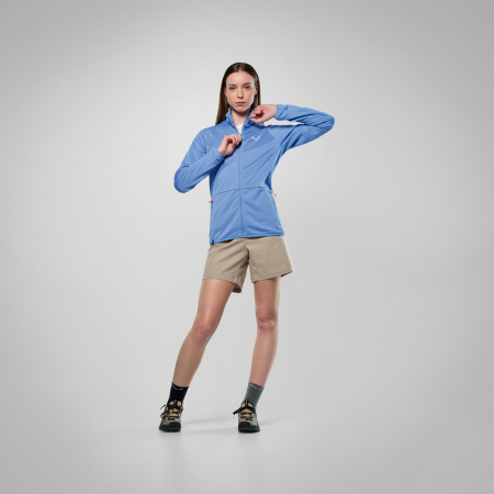 Sudadera funcional de mujer Salewa Puez Cammino Pl Jkt W