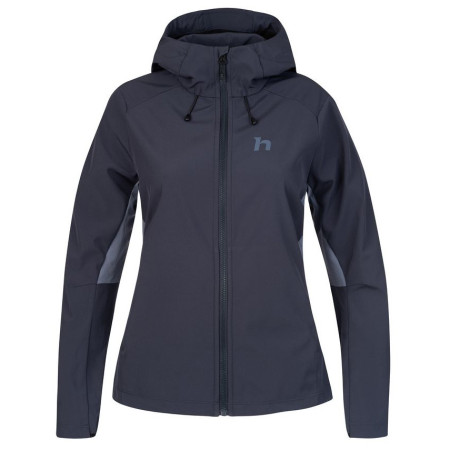 Chaqueta de mujer Hannah Airy Hoody azul polar night/grisaille