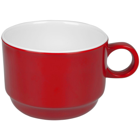 Taza Bo-Camp Cup Melamine 2 rojo Red/White