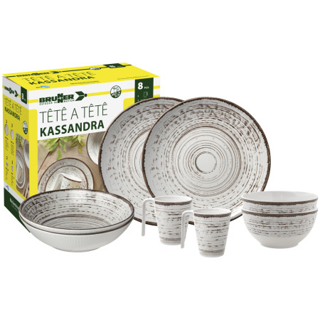 Vajilla Brunner Set tête-à-tête Kassandra 8 pcs