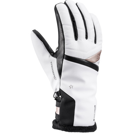 Guantes de esquí para mujer Leki Snowfox 3D Lady blanco WhiteGold