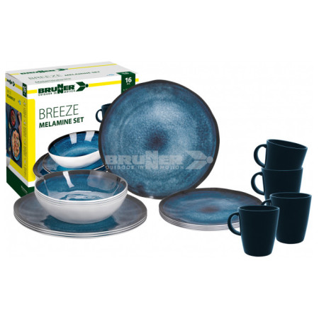 Vajilla Brunner Melamine Set Breeze