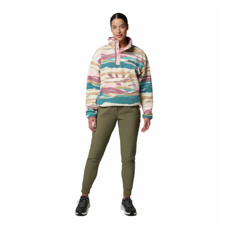 Sudadera de mujer Columbia Helvetia™ II Printed Cropped Half Snap