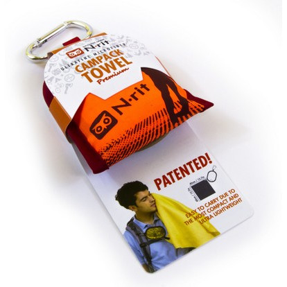 Toalla N-Rit Campack Towel S naranja/negro
