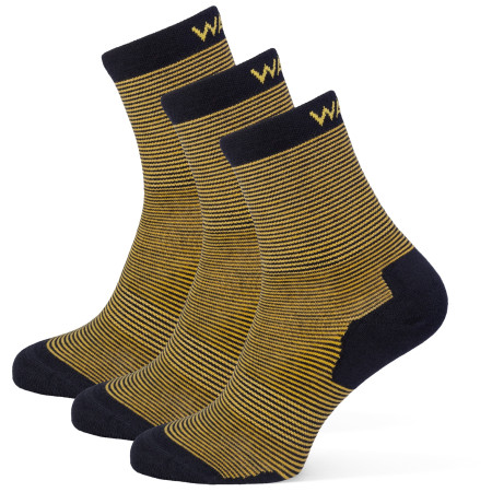 Calcetines Warg Happy Merino M Mini Mix 3 pack azul/amarillo Navy/Yellow