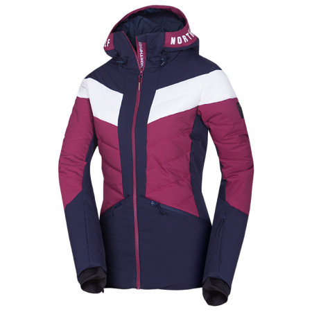 Chaqueta de esquí para mujer Northfinder Ida rojo/azul 527cherryblue