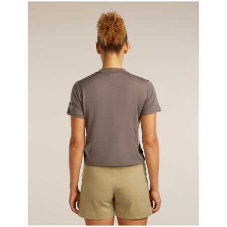 Camiseta de mujer Icebreaker Merino 150 Tech Lite SS Crop Tee Seed Story