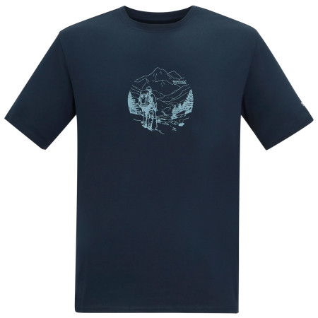 Camiseta de hombre Regatta Fingal Stretch azul oscuro Navy
