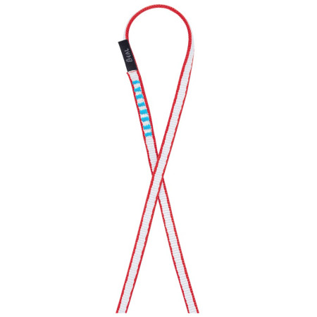 Nudo cosido Beal Dyneema Slings 10 mm (180 cm) blanco/rojo RED