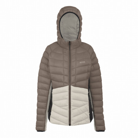 Chaqueta de mujer Regatta Women’s Hooded Dalent marrón claro Moc/PerPl/Bk