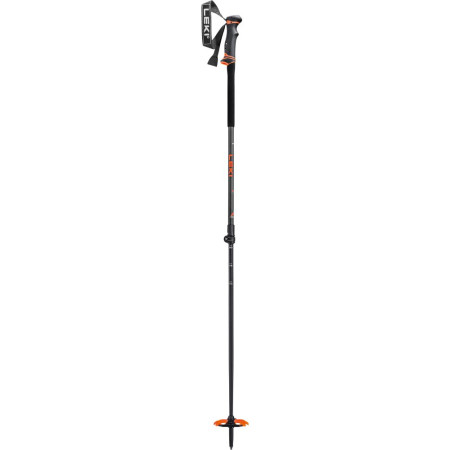 Bastones de senderismo para mujer Leki Helicon Lite negro/gris dark anthracite-neonorange-black