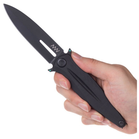 Cuchillo Acta non verba Z400 Liner Lock, G10, Black, Plain Edge negro Black