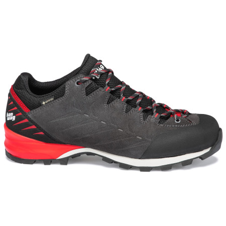 Calzado de senderismo Hanwag Makra Pro Low gris/rojo asphalt/red