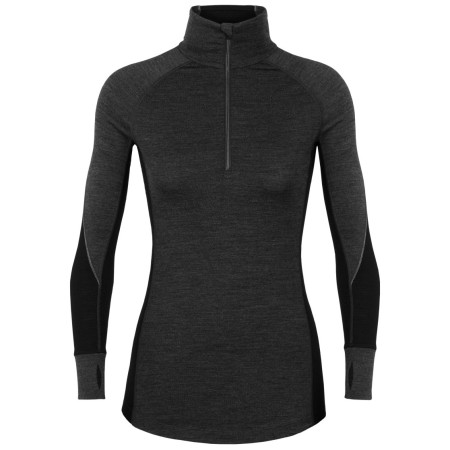 Camiseta de mujer Icebreaker 260 Zone Ls Half Zip negro JetHthr/Black