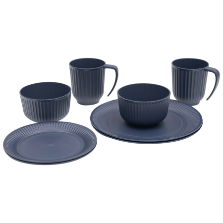 Vajilla Outwell Delish 2 Person Dinner Set azul oscuro Navy Night