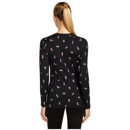 Camiseta funcional de mujer Icebreaker Women Merino 200 Oasis LS Crewe Snow Day