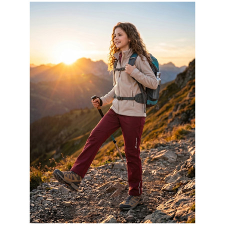 Pantalones softshell para niños Alpine Pro Zorto 2 Red