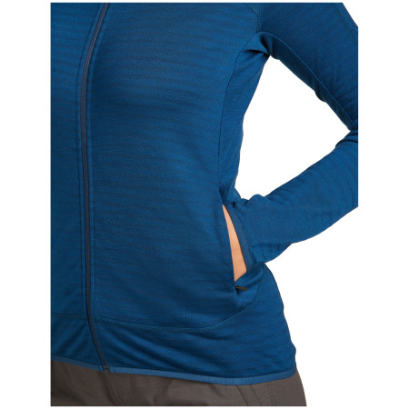 Sudadera funcional de mujer Icebreaker Women Merino Blend 300 RealFleece™ Descender LS Zip