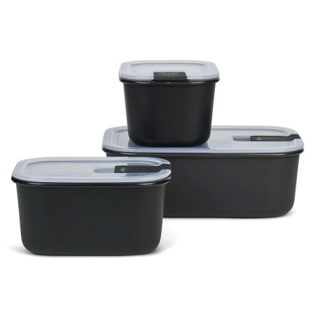 Caja de alimentos Mepal EasyClip 2x450 + 1000 ml negro Nordic Black
