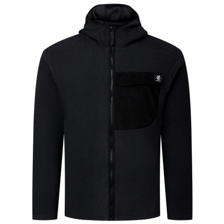 Sudadera de hombre Dare 2b Firn Hooded Borg Fleece negro Black