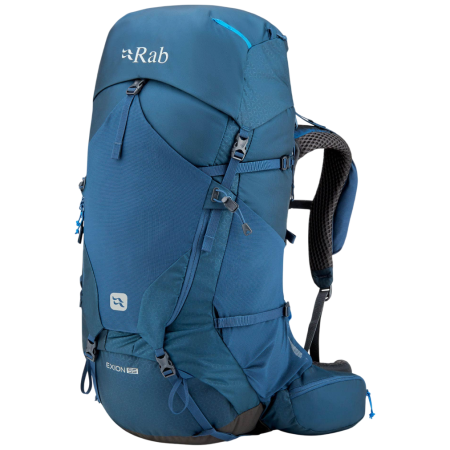 Mochila de senderismo Rab Exion 55 azul Tempest Blue