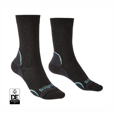 Calcetines de mujer Bridgedale Hike LW T2 CP Boot Women's gris graphite/mint/168