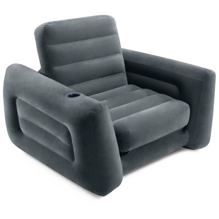 Sillón hinchable Intex Pull-out Chair gris oscuro grey