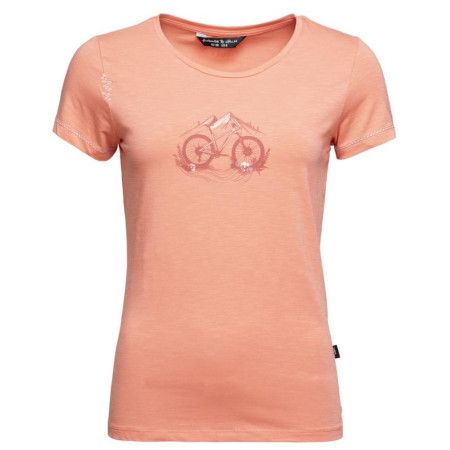 Camiseta de mujer Chillaz Gandia Mountainbike Flowers naranja coral