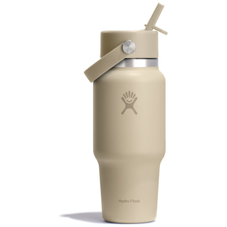 Taza térmica Hydro Flask Wide Flex Straw Travel Bottle 24 Oz beige oat