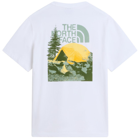 Camiseta de hombre The North Face M Pitch A Tent Relaxed Ss Tee blanco TNF WHITE