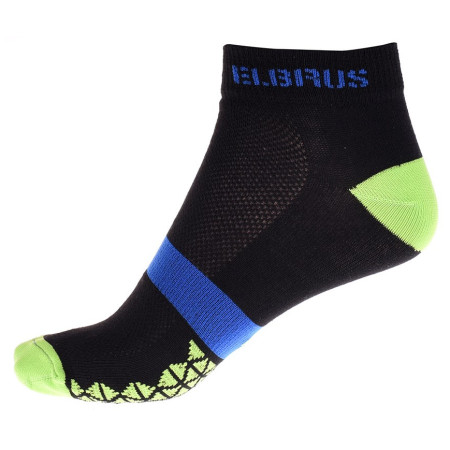 Calcetines Elbrus Arad negro Black/ElbrGreen/Blue