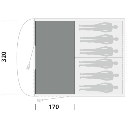 Alfombra para tienda Easy Camp Carpet Edendale 600
