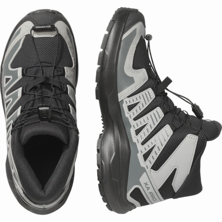 Calzado para niños Salomon Xa Pro Mid Wp J Black-Sedona Sage-Wrought Iron