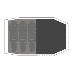 Suelo debajo de tienda de campaña Robens Footprint Cima Versa 3