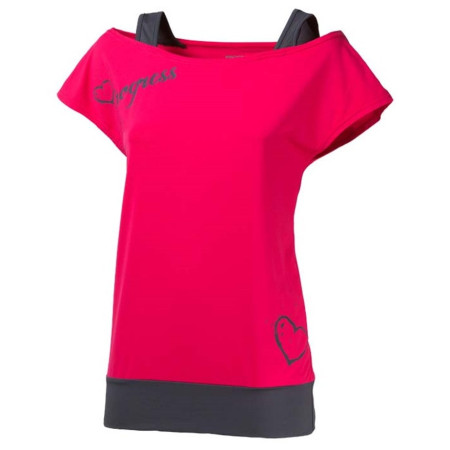 Camiseta de mujer Progress Taiko 23OK gris Pink/Gray