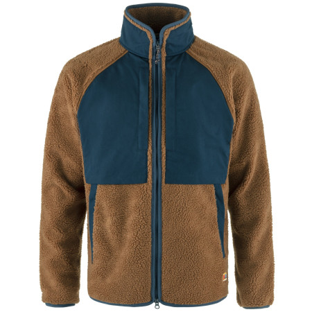 Chaqueta de hombre Fjällräven Vardag Pile Jacket M marrón/azul Chestnut-Navy