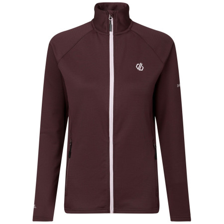 Sudadera funcional de mujer Dare 2b Lowline Full Zip Core Stretch burdeos Huckleberry