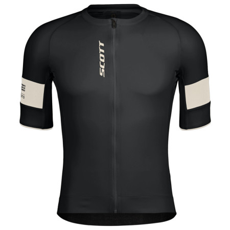 Maillot de ciclismo de hombre Scott Jersey M's Endurance Pro SS negro/beige black/cotton white