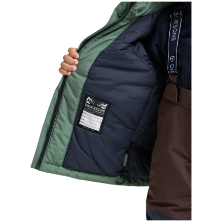 Chaqueta de invierno para niños Didriksons Talvi Kids Jkt 2 Dark Moss
