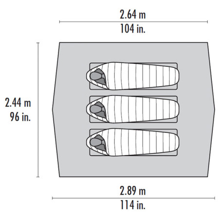 Tienda ultraligera MSR Thru-Hiker 70 Wing V2