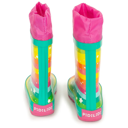 Botas de agua para niños Pidilidi Rainbow