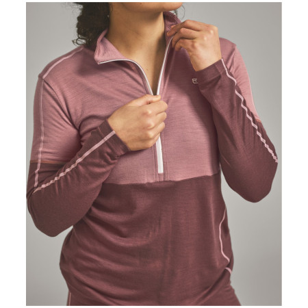 Sudadera funcional de mujer Ortovox 185 Rock'N'Wool Zip Neck