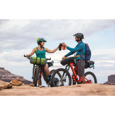 Botella de acero inoxidable Klean Kanteen Wide w/Wide Loop Cap - brushed stainless 800 ml