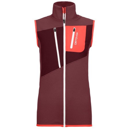 Chaleco de mujer Ortovox W's Fleece Grid Vest rosa Mountain Rose