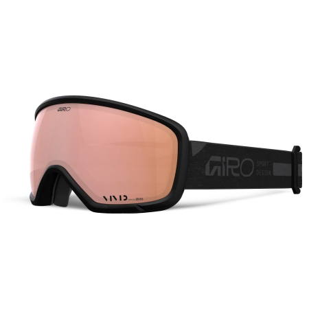 Gafas de esquí para mujer Giro Millie Black Rails-Vivid Rose Gold