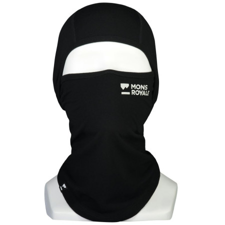 Pasamontañas Mons Royale Santa Rosa Merino Flex 200 Balaclava black negro Black
